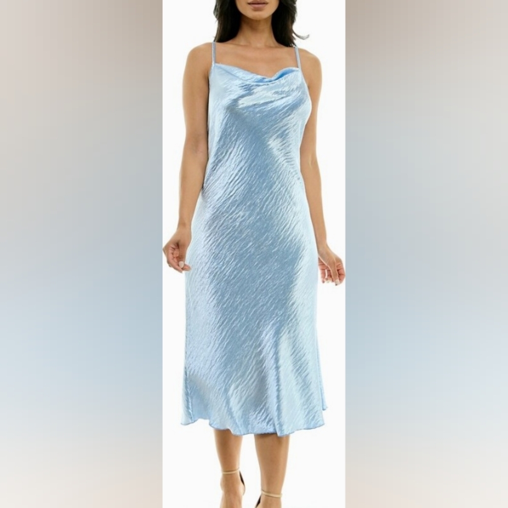 bebe Light Blue Maxi Dress